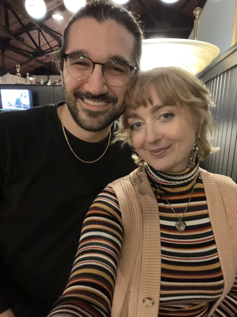 Caroline and Joe during their trip to Lancaster.